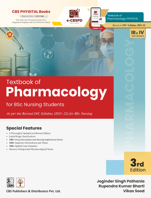 Textbook of Pharmacology for Bsc Nursing Students 3e